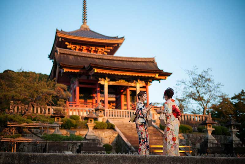 Chùa Kiyomizu Dera có lịch sử lâu đời và kiến trúc đậm chất cổ xưa