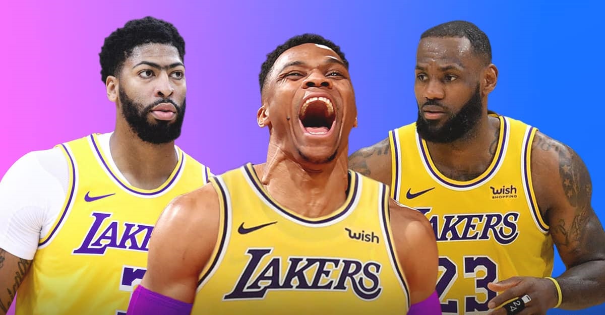 Westbrook và Davis đã giúp Lakers ghi hơn 50 điểm chỉ trong 1 trận đấu